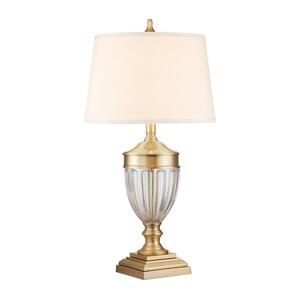 Elstead Quoizel QZ-DENNISON-BB - Stolní lampa DENNISON 1xE27/60W/230V zlatá