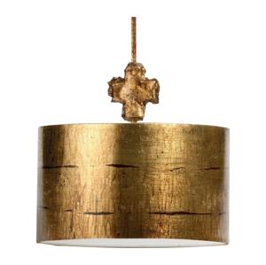 Elstead Flambeau FB-FRAGMENT-G-PL - Lustr na tyči FRAGMENT 1xE27/60W/230V