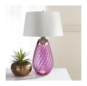 Elstead Elstead LENA-TL-L-PLUM-OWSS-LED Stol. lampa LENA 1xE27/40W/230V 74cm růžová/bílá