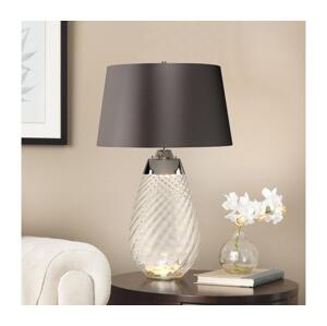 Elstead Elstead LENA-TL-L-SMOKE - LED Stolní lampa LENA 1xE27/40W/230V 74 cm šedá