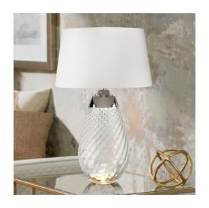 Elstead Elstead LENA-TL-L-SMOKE-OWSS - LED Stolní lampa LENA 1xE27/40W/230V 74 cm bílá