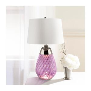 Elstead Elstead LENA-TL-S-PLUM-OWSS - Stolní lampa LENA 1xE27/60W/230V růžová