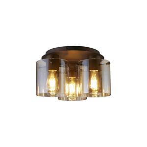 Searchlight Searchlight 88911-3MO - Stropní svítidlo SWEDEN 3xE27/60W/230V pr.39 cm hně/kouř