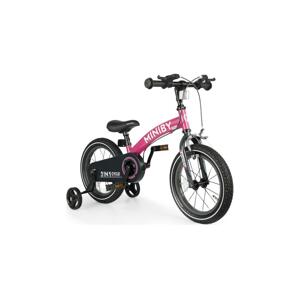 QPlay QPlay - Dětské kolo 14" MINIBY 3v1 růžová