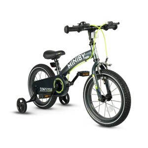 QPlay QPlay - Dětské kolo 14" MINIBY 3v1 šedá