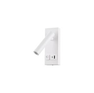 Eurolamp LED Nástěnné bodové svítidlo s USB LED/2W/230V bílá