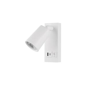 Eurolamp LED Nástěnné bodové svítidlo s USB LED/5W/230V bílá