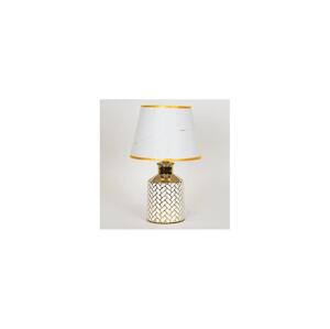 Eurolamp Stolní lampa 1xE14/40W/230V bílá/zlatá