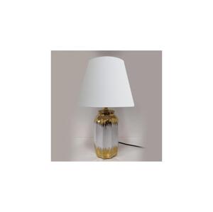 Eurolamp Stolní lampa 1xE14/60W/230V bílá/zlatá