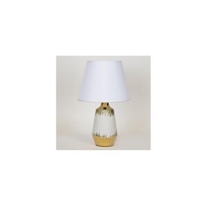 Eurolamp Stolní lampa 1xE14/40W/230V bílá/zlatá
