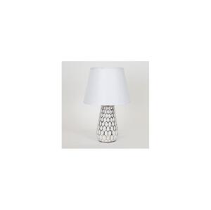 Eurolamp Stolní lampa 1xE14/40W/230V bílá/stříbrná