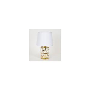 Eurolamp Stolní lampa 1xE14/40W/230V bílá/zlatá