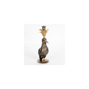 Eurolamp Dekorační svícen 32,5x15,5x11 cm černá/zlatá