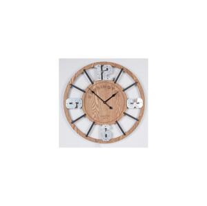 Eurolamp Nástěnné hodiny 1xAA pr. 60 cm béžová