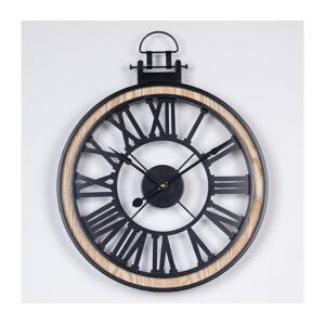 Eurolamp Nástěnné hodiny 1xAA pr. 40 cm černá/krémová