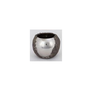 Eurolamp Květináč pr. 18,5 cm stříbrná/hnědá