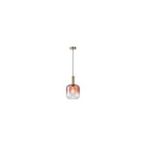 Eurolamp Lustr na lanku 1xE27/15W/230V červená/kouřová