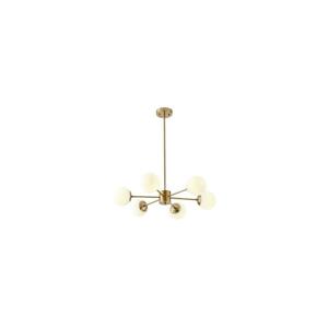 Eurolamp Lustr na tyči 6xE27/40W/230V mosaz