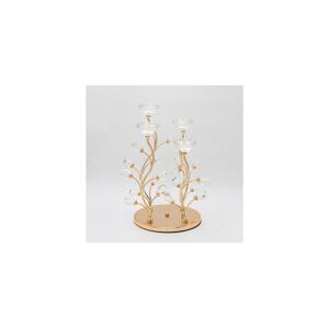 Eurolamp Dekorační svícen 20x34 cm zlatá