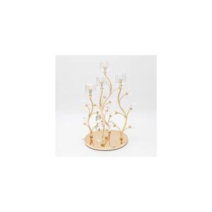 Eurolamp Dekorační svícen 20x36 cm zlatá