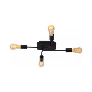 Lucide 21118/04/30 - Přisazený lustr LESTER 4xE27/40W/230V černá 21118/04/30