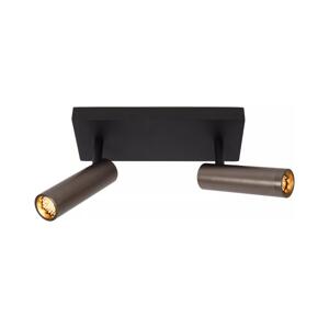 Lucide 22974/02/15 - Bodové svítidlo GRADO 2xGU10/40W/230V černá/hnědá 22974/02/15