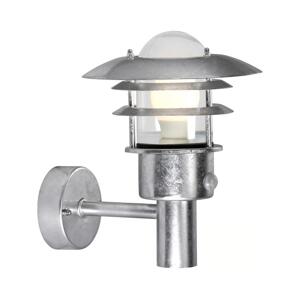 Nordlux Nordlux - Ven. nás. svítidlo se senzorem LONSTRUP 1xE27/60W/230V IP44 stříbrná