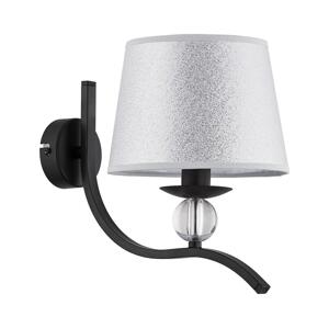 Nástěnné svítidlo BARNI 1xE14/10W/230V černá/stříbrná