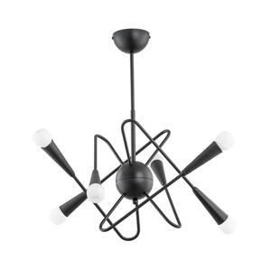 Lustr na tyči APPER 6xE14/10W/230V černá