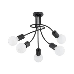 Přisazený lustr PLENA 5xE27/15W/230V černá