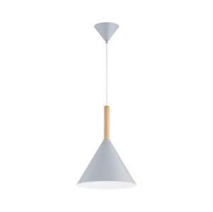 Lustr na lanku FUKS 1xE27/15W/230V šedá/béžová