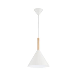 Lustr na lanku FUKS 1xE27/15W/230V krémová/béžová