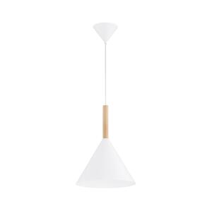 Lustr na lanku FUKS 1xE27/15W/230V bílá/béžová