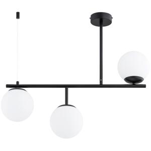 Lustr na tyči LUNA 3xE14/10W/230V černá
