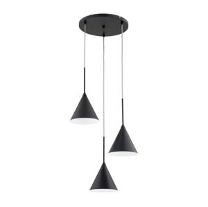 Lustr na lanku FABO 3xE14/10W/230V černá