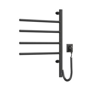 Navin Elektrický otočný sušák na ručníky s term. ARABESQUE 150W/230V 64,6cm IP44 černá