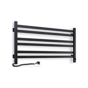 Navin Koupelnový žebříkový radiátor s term. AVANGARD 316W/230V 50,6 cm IP44 černá levá