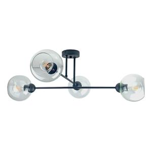 Keter Lighting Lustr na tyči VASCO 4xE27/60W/230V černá/čirá