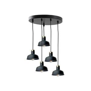 Keter Lighting Lustr na lanku HEBE 5xE27/60W/230V černá