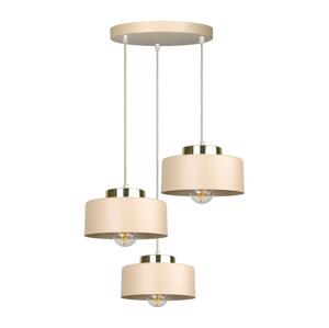 Keter Lighting Lustr na lanku IGNIA 3xE27/60W/230V taupe 3393