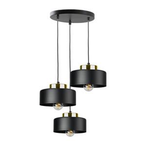 Keter Lighting Lustr na lanku IGNIA 3xE27/60W/230V černá 3398