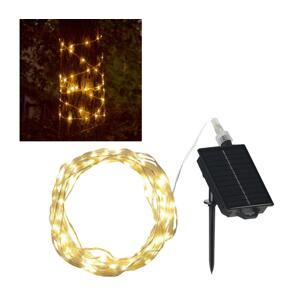 LED Solární dekorační řetěz LED/3,7V 1800 mAh 10 m IP44 + dálkové ovládání