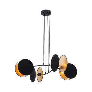 EMIBIG Lustr na lanku MOTIF 4xE14/10W/230V černá