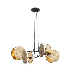 EMIBIG Lustr na lanku MOTIF 4xE27/15W/230V zlatá