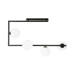 EMIBIG Lustr na tyči SOMA 4xE14/10W/230V černá/bílá