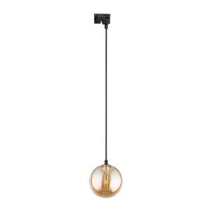 Lustr na lanku do lištového systému TRACER 1xG9/8W/230V černá/kouřová hnědá