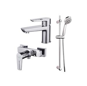 Cersanit Cersanit S952-004-Sprchová sada s baterií +umyvadlová baterie MILLE lesklý chrom