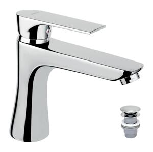 FERRO - Umyvadlová baterie + výpusť ALGEO SQUARE lesklý chrom BAQ2