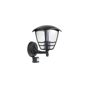 Venkovní nástěnné svítidlo se senzorem TEVIO 1xE27/60W/230V IP54 černá