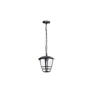 Venkovní lustr na řetězu TEVIO 1xE27/60W/230V IP54 černá